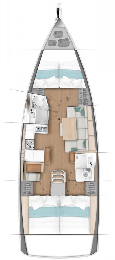 Uri cabin and deck layout plan